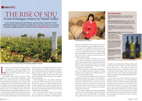 SDU Interview Sommelier magazine feb-mar