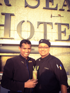 Mixologist Varun with Chef Abhishek 
